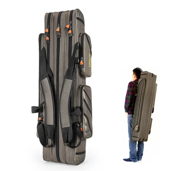 

Outdoor 3 Layer Fishing Bag Large Capacity Portable Fish Pole Tools Storage Bag Tackle Gear Bags Shoulder Handbag