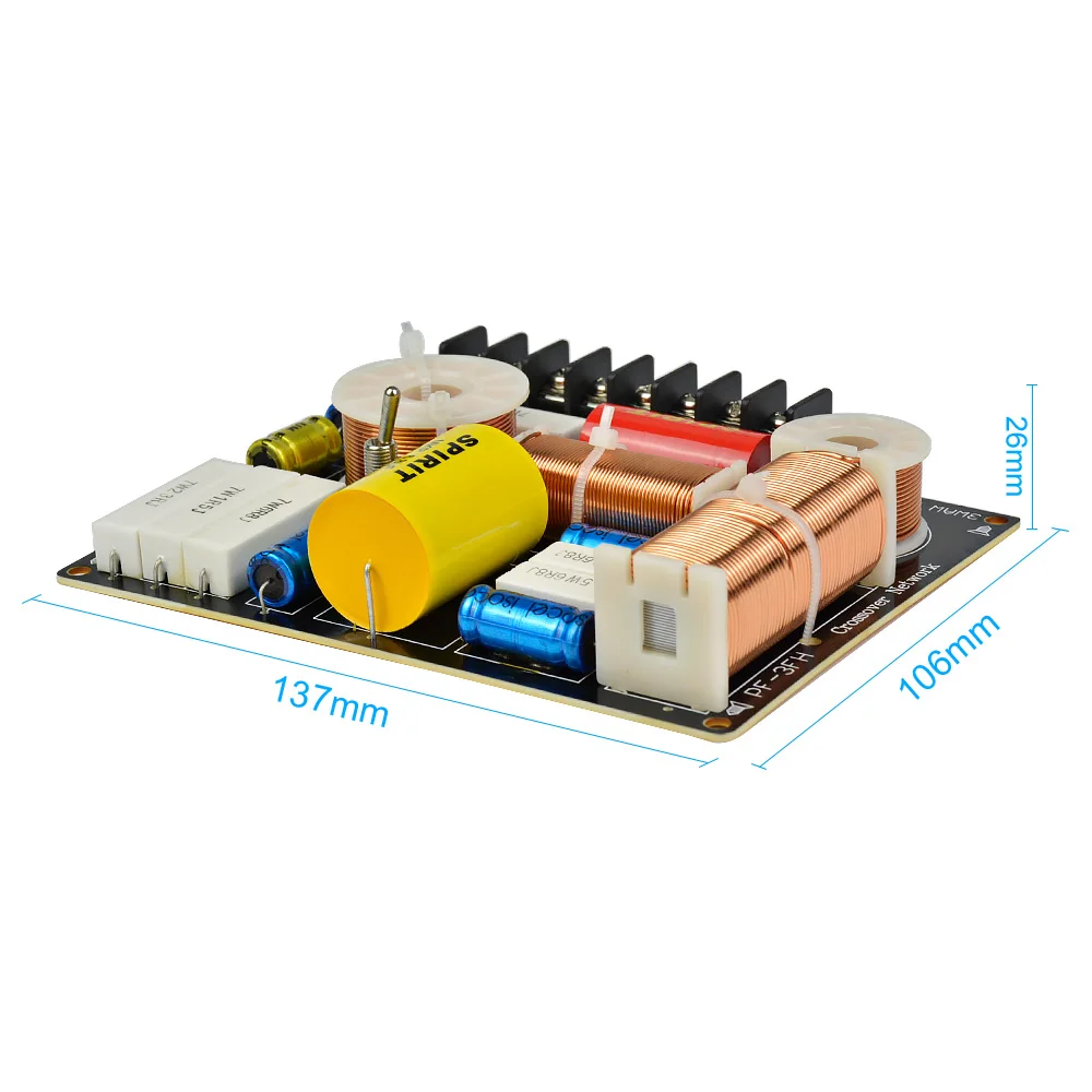Vias de Áudio Agudos + Midrange Freqüência para Faça Aiyima Alto-falante Crossover Baixo Independente Filtro Divisor Você Mesmo Faça 1pc 280w 3 - Image 4