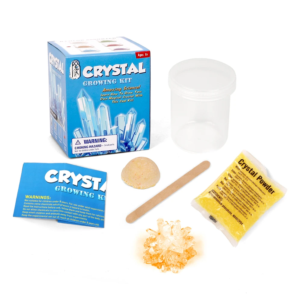 Kids Crystal Growing Kit DIY Science Experiment for Teenagers Boys Toys Magical Funny Crystal Educational Stimulates Interest