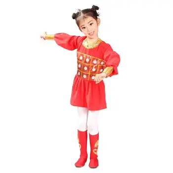 

MUABABY Girls Mulan Costume Children Princess Performance Dress Up Clothes Kids Tops Leggings Socks Outfit Girl Halloween Dress
