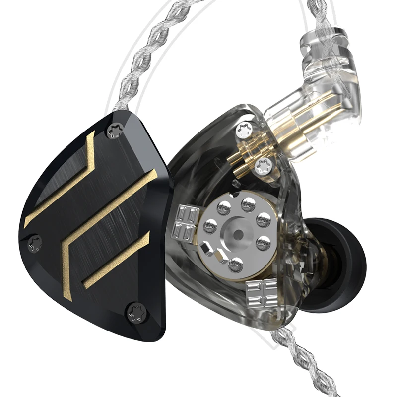 CCA C10 PRO 4BA + 1DD гибридные HIFI наушники в ухо металлический монитор DJ спортивные 5