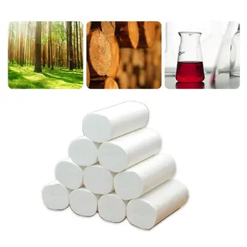 

14 Rolls Toilet Paper Professional Comfort Care Soft Stronge 4-Layers Skin-friendly Bath Tissue Hand Towels