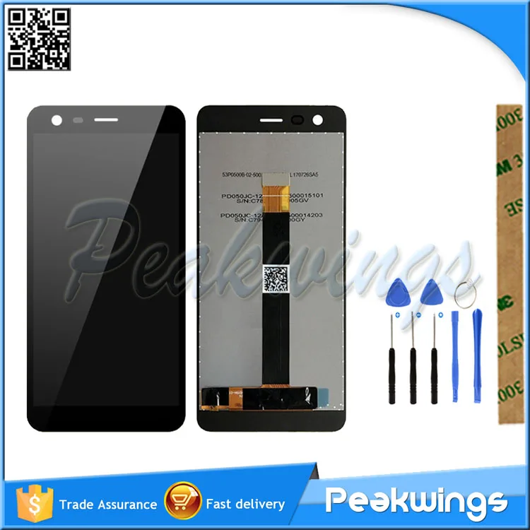 

100% Tested LCD Display For Nokia 2 N2 TA-1029 TA-1035 LCD Screen With Touch Sensor Assembly