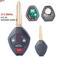 KEYECU высокое качество Автозапуск OEM дистанционный брелок 313,8 МГц 3+ 1 кнопка для 2007-2012 Mitsubishi Eclipse Galant OUCG8D-620M-A
