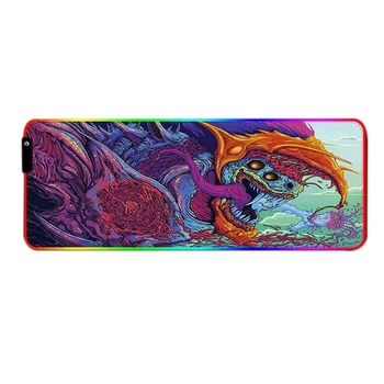 

RGB Large Mouse Pad Game Player Large Mouse Pad Computer Mouse Pad LED Backlit Mouse Pad Surface Mouse Pad Keyboard Desk Pad(400