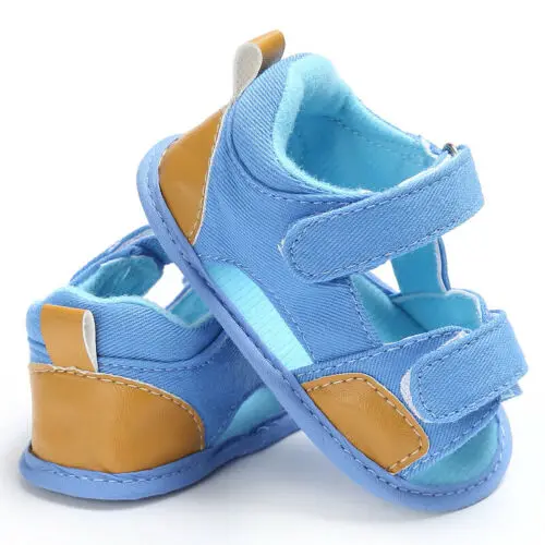 Fashion Soft Leather Baby Boy Sandals With Non-slip Suede Soles For Boy Summer Cool Shoes