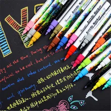 0,7 мм Цвет Краски ручки акриловые Краски Маркер для белой доски для Керамика стекло ROCK фарфоровая кружка дерево ткань Краски ing подробный маркером