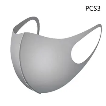 

3Pcs/Set Adult Unisex Dustproof 3D Polyurethane Mouth Mask Washable Reusable Anti-Fog Haze PM2.5 Breathable Face Cover