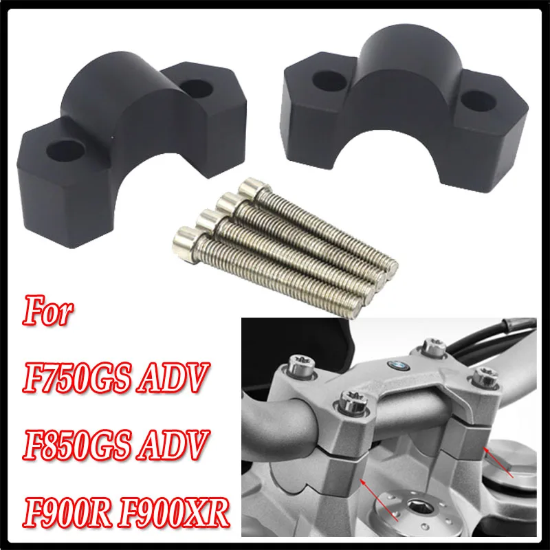 

For BMW F750GS F850GS F900R F900XR Motorcycle Handlebar Risers Handle Bar Riser Clamp Extend Handlebar Adapter Mount