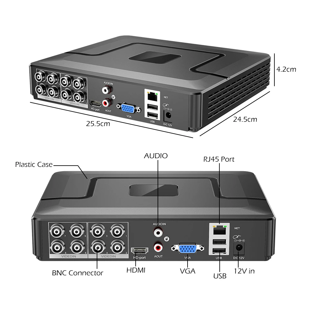 Гибридный видеорегистратор 5 в 1 H.265X 4ch 5M N 8CH 1080NH HVR CCTV поддержка AHD/TVI/CVI/CVBS/IP камер