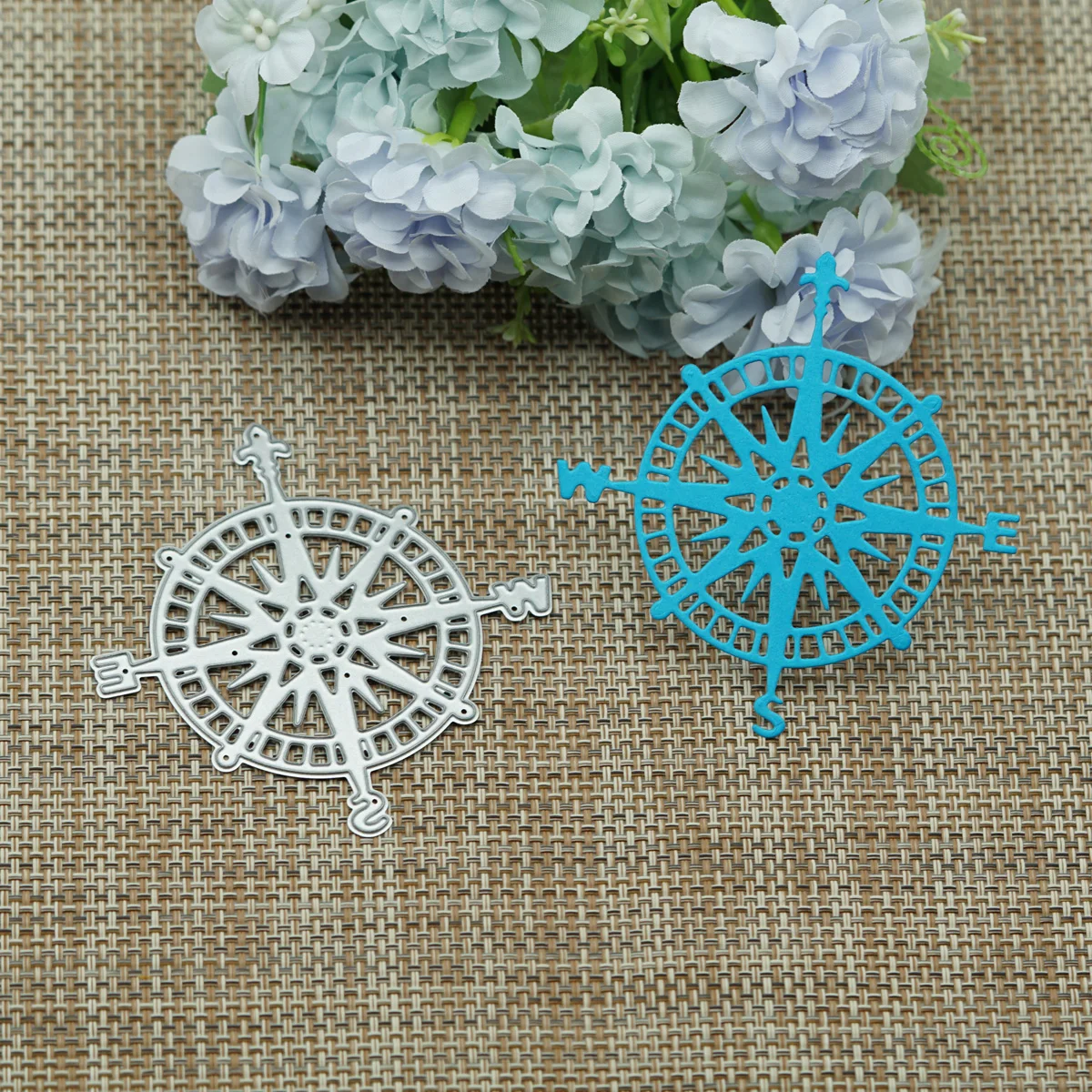 Compass Shaped Rudder Metal Cutting Dies Stencils Die Cut for DIY Scrapbooking Album Paper Card Embossing Decorating Craft | Дом и сад
