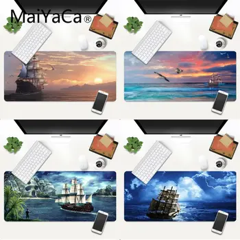 

MaiYaCa Ship On The Sea Rubber Pad to Mouse Game XXL Mouse Pad Laptop Desk Mat pc gamer completo for lol/world of warcraft