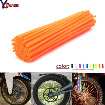 

FOR KTM SX EXC MXC 250 300 400 450 520 525 EXC 72 pcs Universal Moto Dirt Bike Enduro Off Road Wheel RIM Spoke Skins Covers