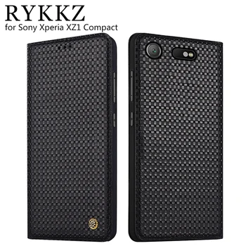 

Genuine Leather Flip Case For Sony Xperia XZ1 Compact Cover Magnetic case For Sony XZ1 Cases Leather Cover Phone Cases Fundas