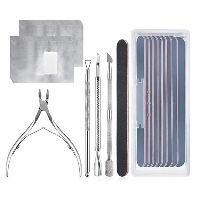 Профессиональный маникюрный набор пилочка для удаления ногтей Tinfoil ножницы для омертвевшей кожи
