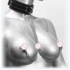 Fetish Nipple Clamps Chain Breast Clip Female Bdsm Leather Collar For Women Erotic Sex Bondage
