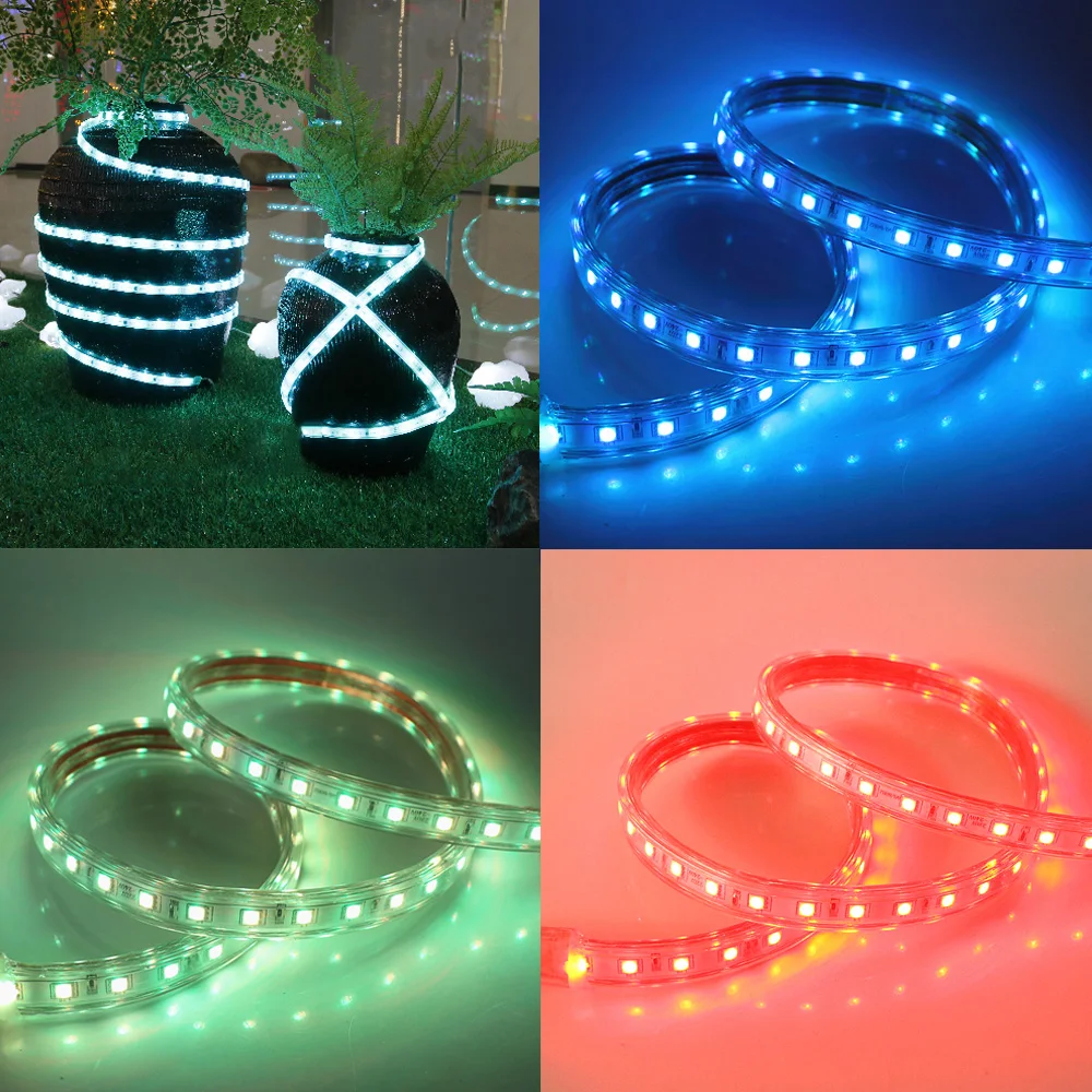 50 м/рулон 5050 Светодиодная лента гибкий светильник 60led/M IP67 Водонепроницаемый