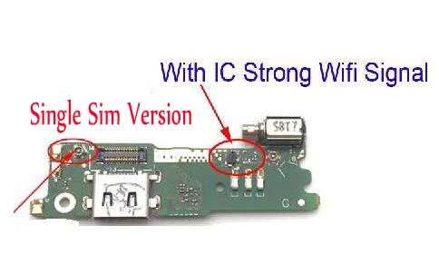 usb зарядный порт гибкий кабель для SONY Xperia XA1 G3121 G3125 G3112 док-станция зарядное устройство Соединительная плата с вибратором - Цвет: Copy With IC- Single