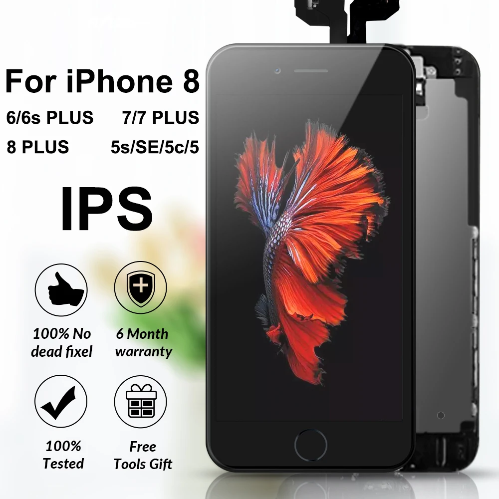 

Grade AAA+++ LCD Display Digitizer for iphone 5 5c 5s SE Lcds Display Touch Screen Replacement Pantalla for iphone 6 6s 7 8 plus