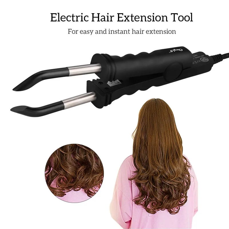 

Hair Extensions Tool Hair Connector Fusion Heat Iron Connector Wand Temperature Adjustable Melting Tool 100-240V Salon DIY use38
