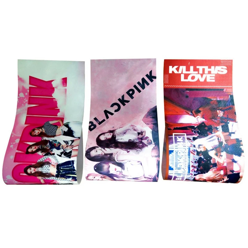 Kpop BLACKPINK Colorful Banner Airport Fans Concert Supporting Hand Held Banner Poster Fan Gift Collection