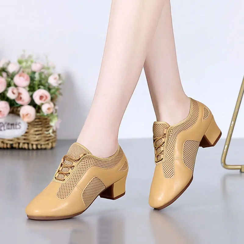 Dance Shoes Women Jazz Salsa Latin Ballroom Training Shoe Ladies Girls Soft Sole Tango Bachata Modern Dancing Female Sneakers dance shoes
