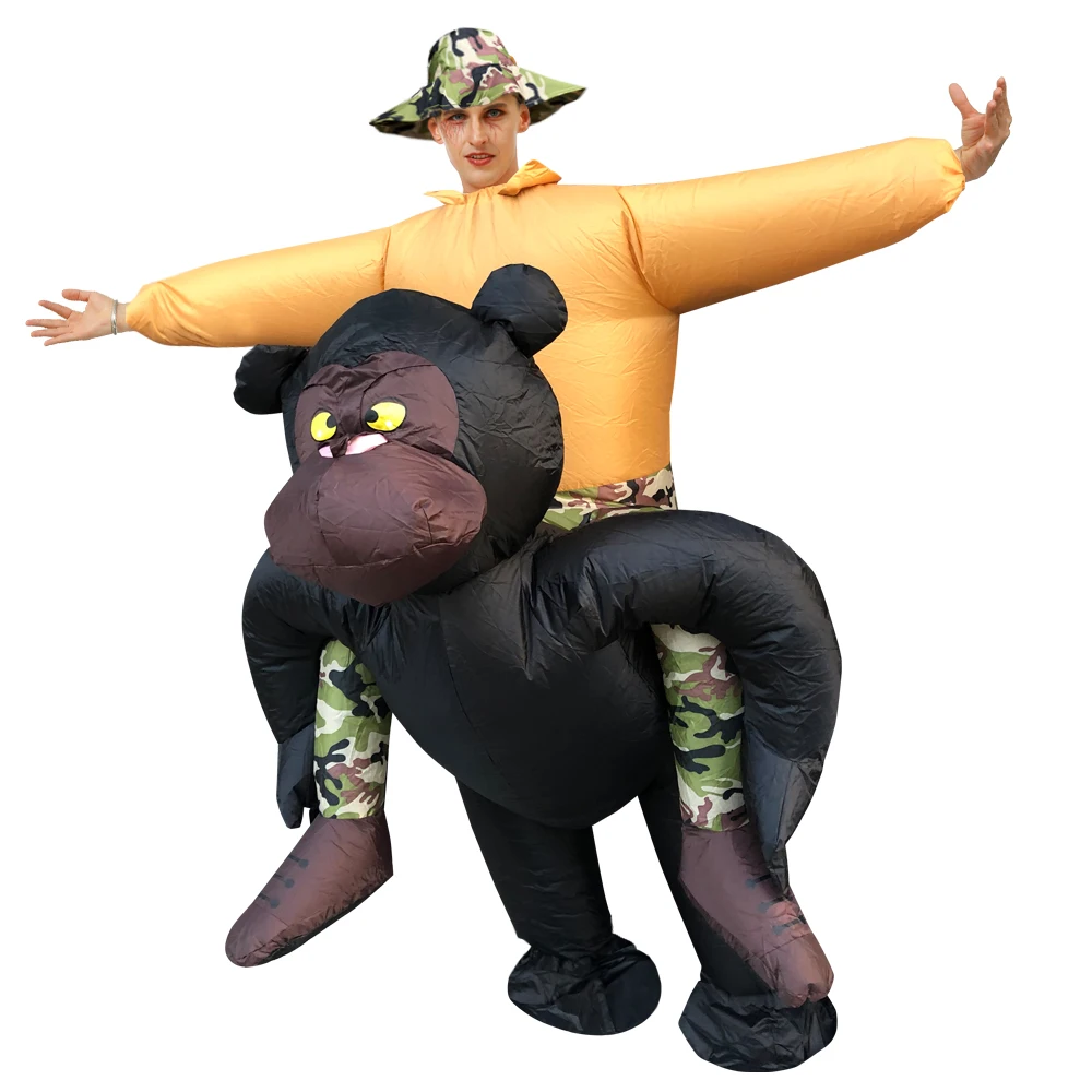 Новинка надувные ковбойские костюмы King Kong для взрослых костюм динозавра катания