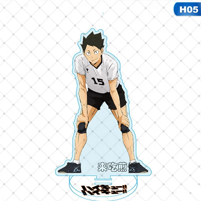 

Anime Haikyuu!! 15 cm Desk Stand Figures Models Volleyball Teenagers Figures Plate Holder Stand Model Plate Decor Collection