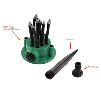 

360° Rotating Automatic Water Sprinkler Spray Nozzle Head Lawn Garden Irrigation X4YE