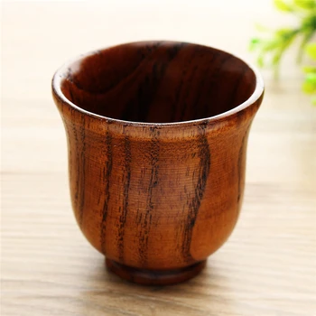 

Eco friendly 80ml Wooden Cup Primitive Handmade Tea Coffee Wine Cup Chinese Style Teaware Kitchen Accessories Drinking