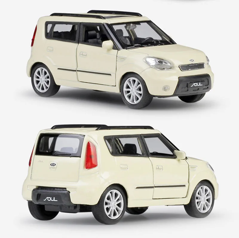 1/36 KIA Soul SUV сплав литья под давлением Автомобили Модель игрушки Вытяните назад металлический автомобиль игрушки для детей Коллекция Подарки