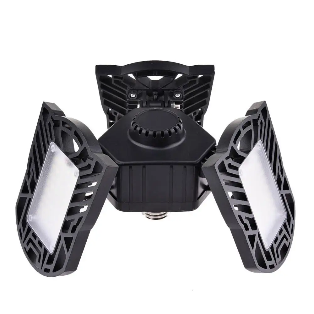 60W Black No Sensor E27 деформация НЛО светодиодный светильник гараж высокий залив светильник 60 Вт/80 Вт Светодиодный светильник s для АЗС навес мастерской Освещение Футбольного Поля - Цвет: 60W Black No Sensor