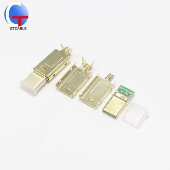 

1/2/5Pcs USB 3.1 DIY OTG Plug USB-3.1 5Pin Welding Male Jack Type C Connector with PCB Board Gold Plated For DIT OTG Data Cable