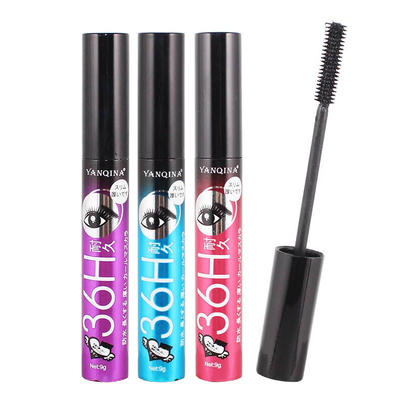 

4D Silk Fiber Eyelash Lengthening Mascara Thick Makeup Waterproof Volume Lengthening Black Eye Lashes Extension Mascara Kit