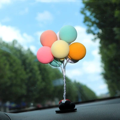 Креативные мягкие глиняные рекламные шары, Автомобильные украшения, прекрасная панель, Глиняные Шары, Автомобильные украшения, разноцветный милый воздушный шарик - Название цвета: L