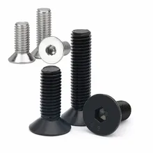 

M2 M2.5 M3 M4 M5 M6 M8 DIN7991 Stainless Steel 304 or Black Grade 10.9 Hexagon Hex Socket Flat Head Countersunk Screw