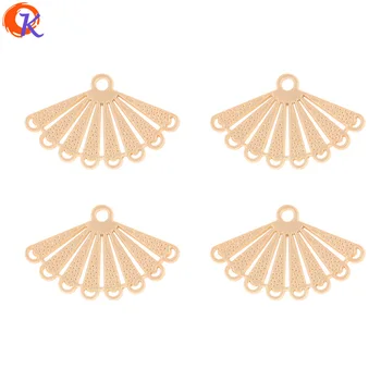 

Cordial Design 100Pcs 17*26MM Jewelry Accessories/Earring Connectors/Matte Gold/Fan Shape/Zinc Alloy/Hand Made/Earring Findings
