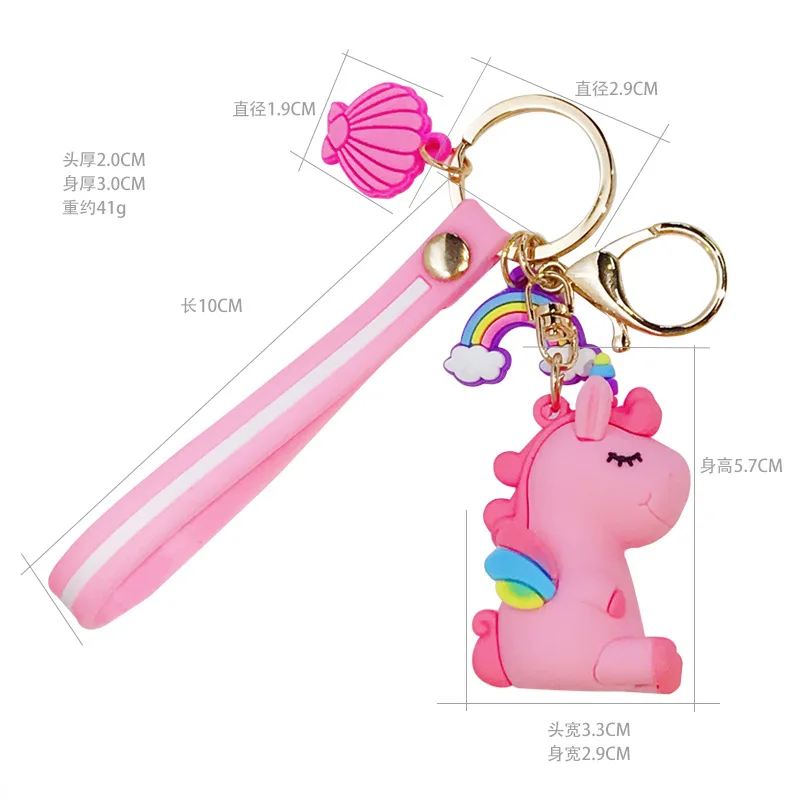 Cute Unicorn 3d Keychain Female Car Key Pendant Bag Backpack Ornaments Girl Child Lovers Gift Toy Kawaii Cartoon Phone Lanyard Key Holder Keychain Organizer Aliexpress