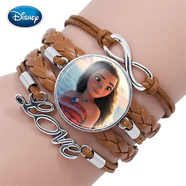 Disney princess Frozen 2 children cartoon bracelet Frozen Elsa lovely girl gift clothing accessories bangle kids toys gifts 3