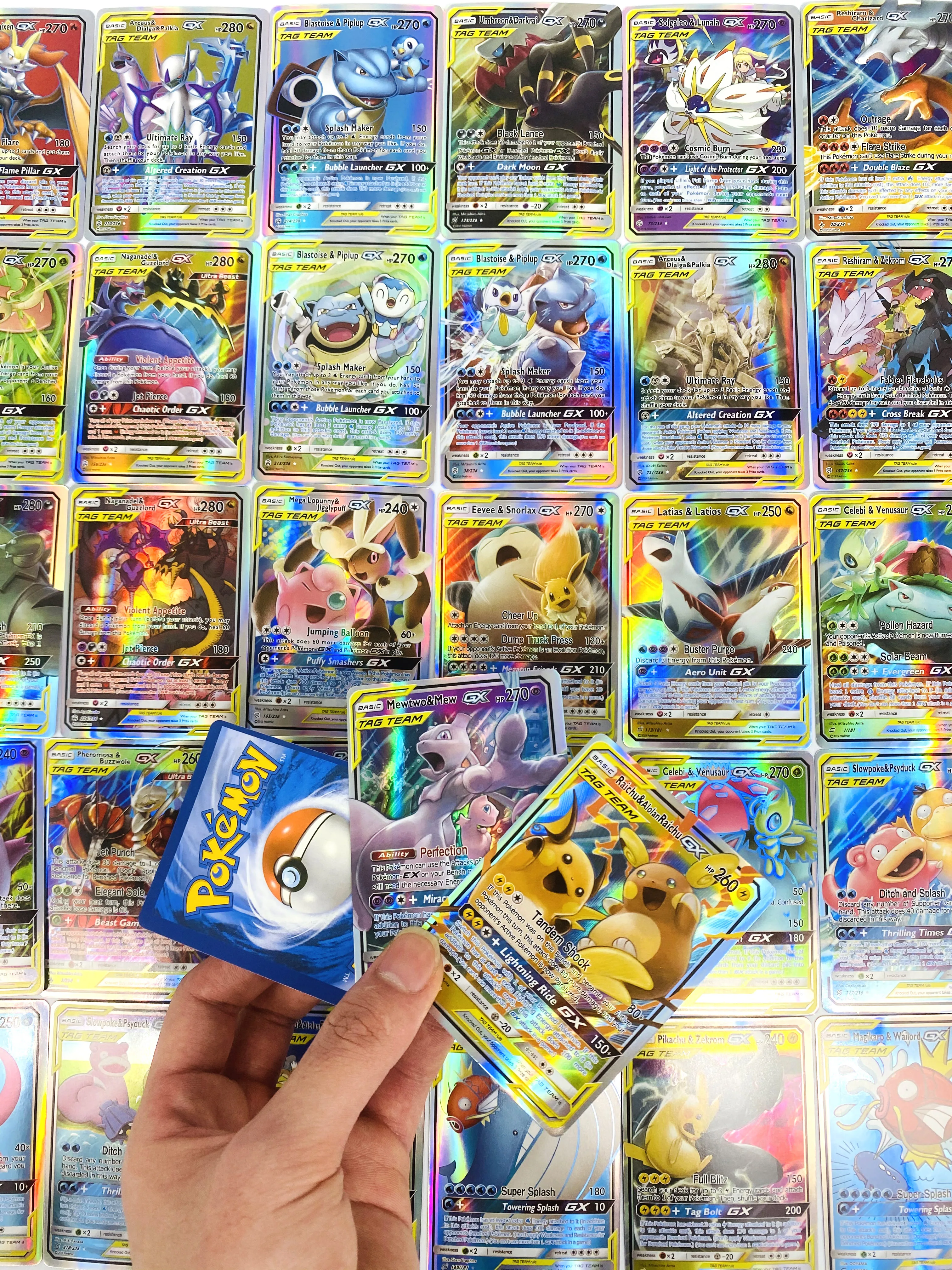 Juego de cartas de batalla para niños, Cartas coleccionables de pokemon, versión en inglés, regalo para niños