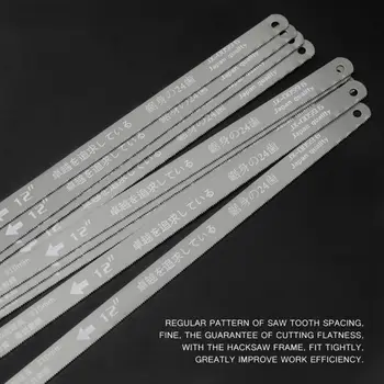 

300mm 12-inch Mini Hacksaw Blade Stainless Steel Hand Saw Blade Frame 35ED