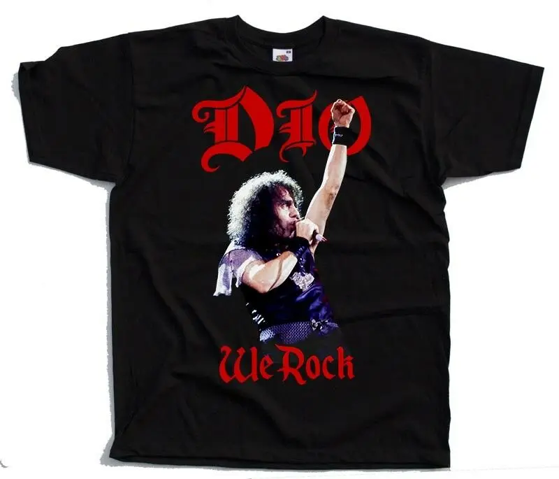 Dio V1 Ronnie James Heavy metal poster футболка Черная S 5XL 2020 Высококачественная брендовая