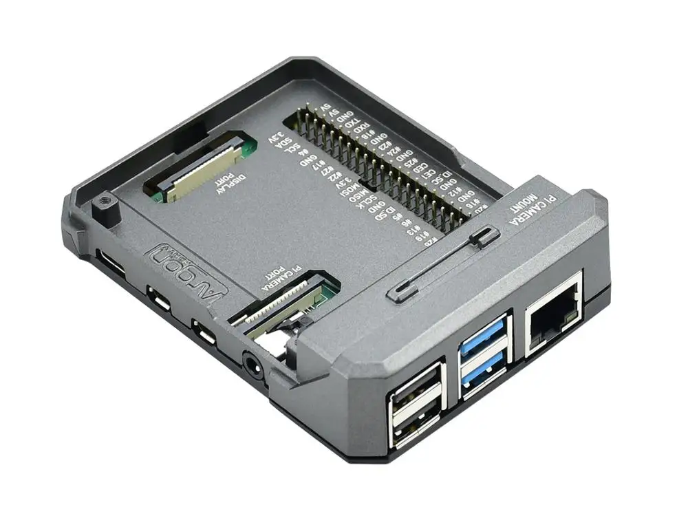 Waveshare Argon NEO: тонкий алюминиевый чехол для Raspberry Pi 4 пассивное