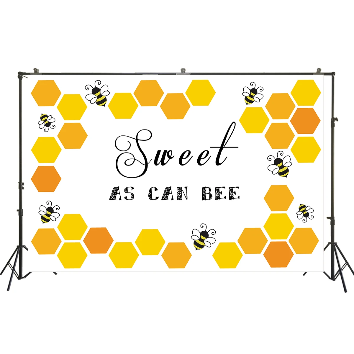 baby shower party backdrop sweet as can bee themed babyshower Background photocall backdrop scene setter cake table Decor banner