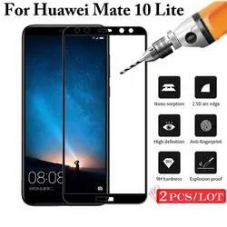 2 шт mate 10 Lite закаленное стекло для Huawei mate 10 Lite защитное стекло на mate 10lite протектор экрана mate 10lite 10 Lite СВЕТ