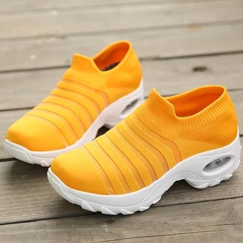 

Damyuan 2020 New Fashion Summer Women's Shoes Height Increasing Breathable Mesh Jogging Air Cushion Sneakers