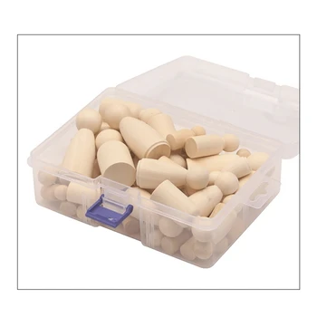 

50pcs Unfinished Natural Wooden Family Figures Dolls DIY Manual Painting Crafts GXMA