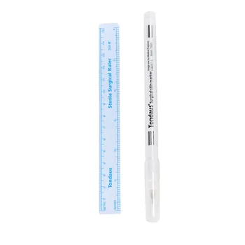 

5pcs White Surgical Eyebrow Tattoo Skin Marker Pen Tool Microblading Accessories Tattoo Skin Marker Pen Eyebrow Measure Paper