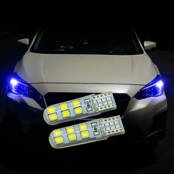 

QHCP Car Width Light LED Wide Bulbs Lamp Save Energy 2Pcs ABS White Blue Color Lights For Subaru Forester 2019 2020 XV 2018 2019