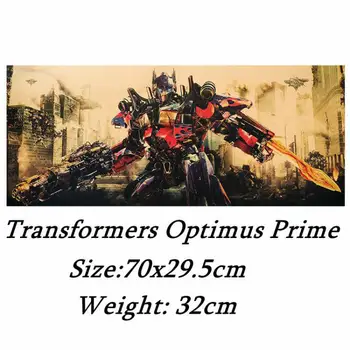 

Transformers Optimus Prime poster retro kraft paper wall sticker home decoration painting room picture paper painting 70x29.5cm